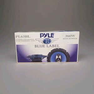 Pyle PL63BL 3-Way 6.5-Inch Car Speakers Unused New Open Box Car Vehicle Speaker